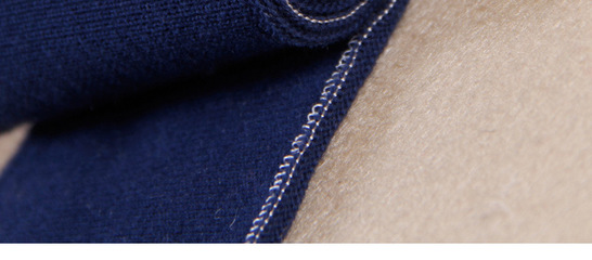 2014新款藍色橫機POLO領 紹興九劍針織廠直銷，時尚輔料新選擇